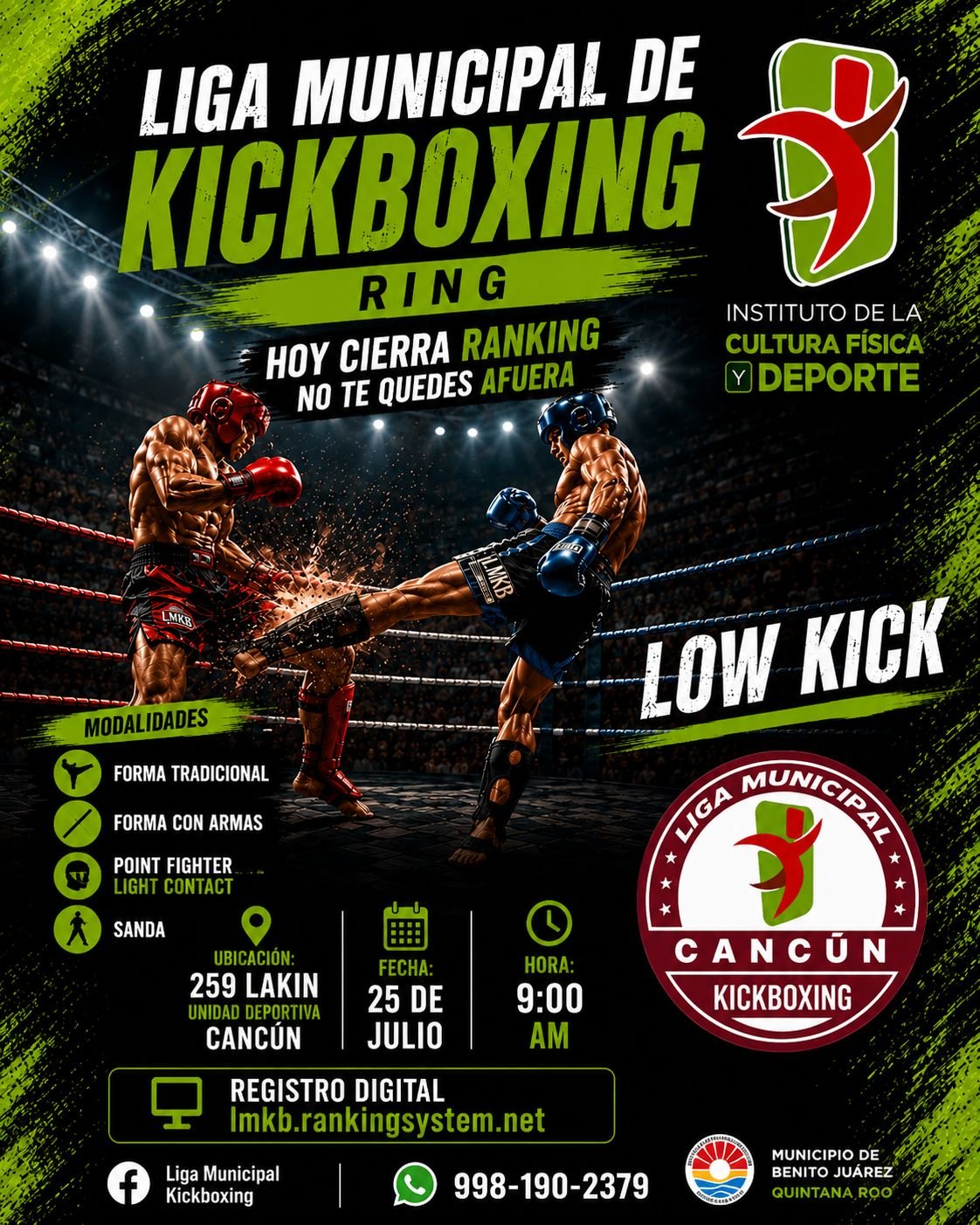 2 DA COPA RING LOW KICK